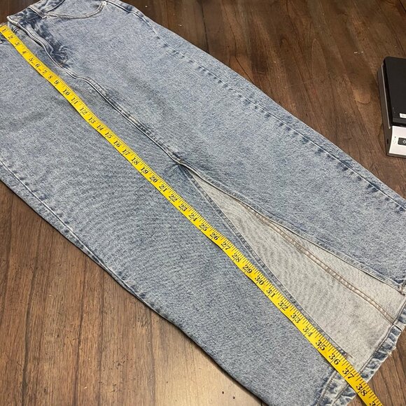 ASOS Hourglass Denim Maxi Skirt Size 4 - Picture 8 of 9